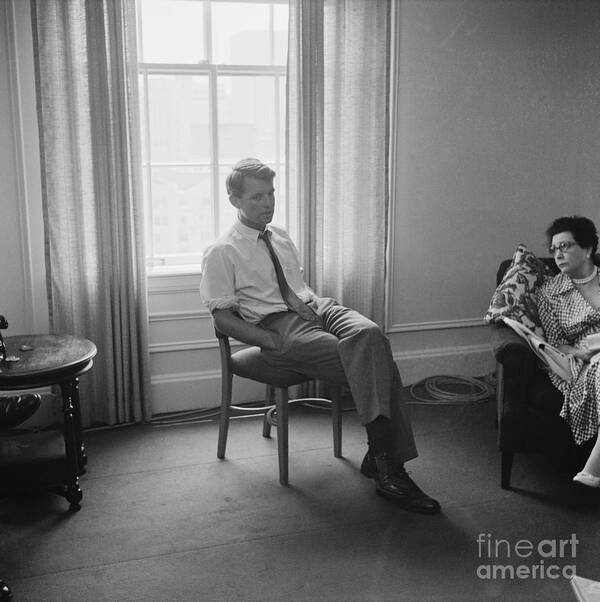 Robert F. Kennedy Sitting By Window Poster by Bettmann - Photos.com