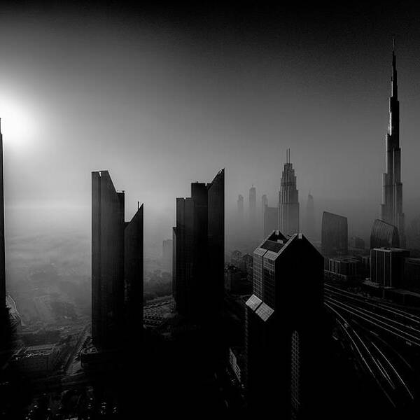 Dubai Poster featuring the photograph Rolling Mist by Andreas Agazzi