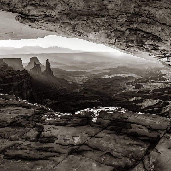 Canyonlands Park Poster featuring the photograph Rustic Landscape of Canyonlands National Park - Sepia Edition by Gregory Ballos
