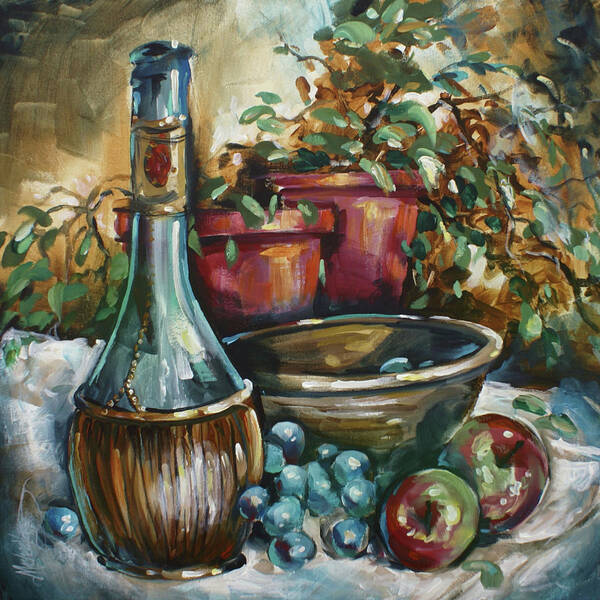 Still Life Poster featuring the painting Settled by Michael Lang