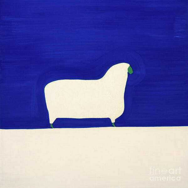 Sheep Poster featuring the painting Sheep by Cristina Rodriguez