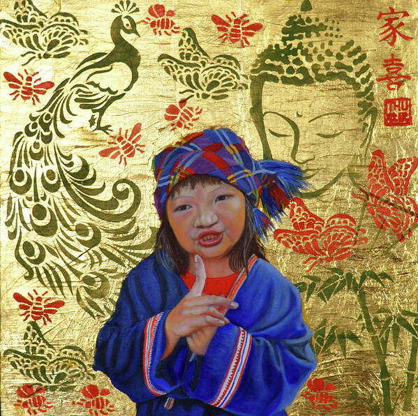 Original Painting Poster featuring the painting Silent by Thu Nguyen