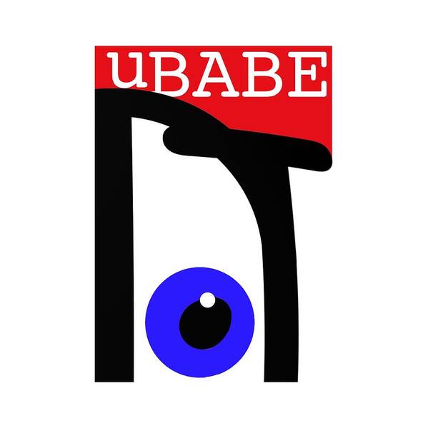 Ubabe Label Poster featuring the digital art uBABE by Ubabe Style