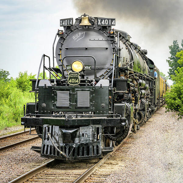Tourism Poster featuring the photograph UP Engine 4014 Big Boy by Laura Hedien
