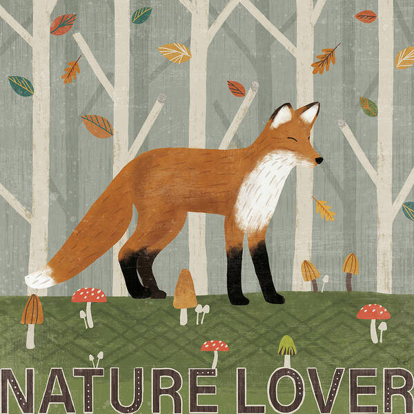 Animal Poster featuring the mixed media Woodland Joy II by Veronique Charron