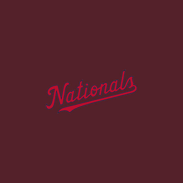 Baseball Poster featuring the digital art Washington National Baseball Team Logo #1 by Jaron Kunze
