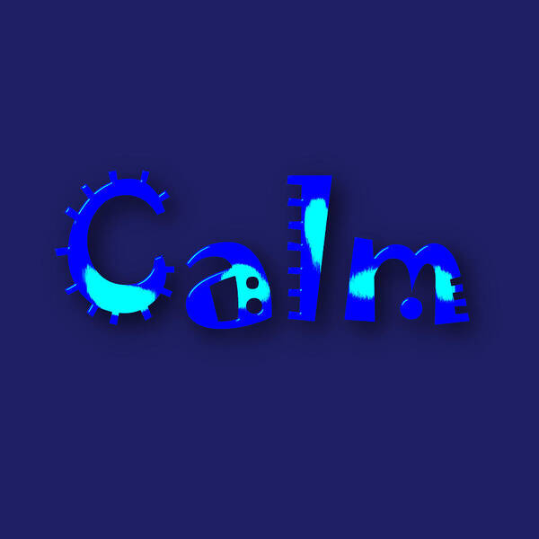 Calm Poster featuring the mixed media Calm #2 by Marvin Blaine