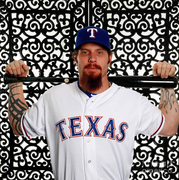 People Poster featuring the photograph Josh Hamilton #2 by Jamie Squire