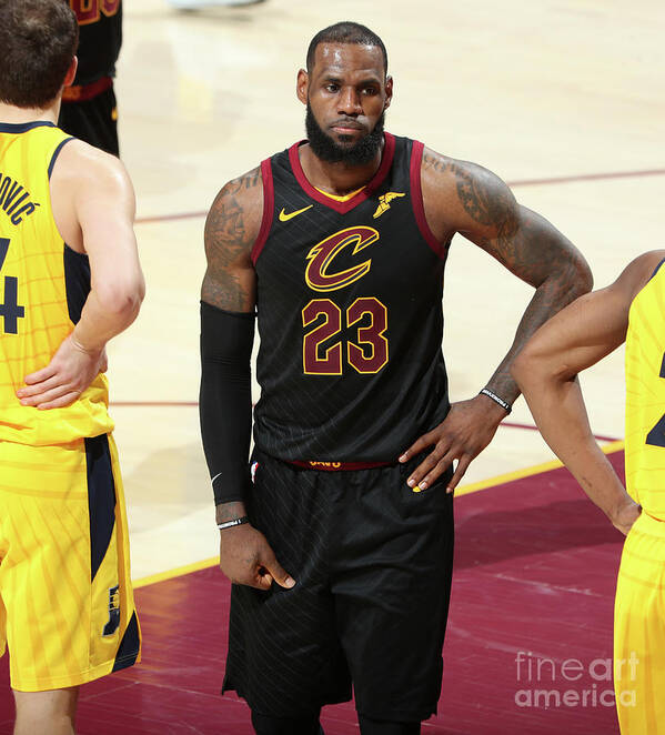 Playoffs Poster featuring the photograph Lebron James by Nathaniel S. Butler