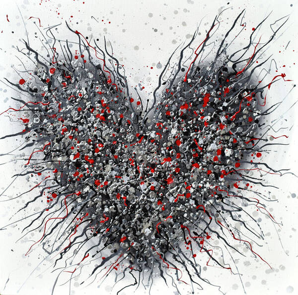 Heart Poster featuring the painting Alive by Amanda Dagg