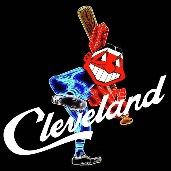 Chief Wahoo Poster featuring the mixed media Always the image of Cleveland by Pheasant Run Gallery