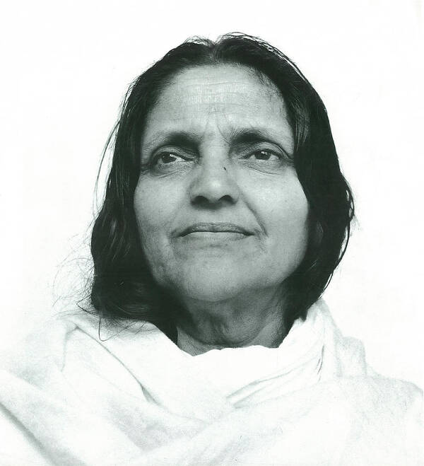 Ananda Poster featuring the photograph Anandamayi Ma - Face by attributed to Richard Lannoy