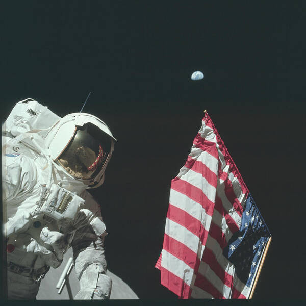 Nasa Poster featuring the photograph Apollo 17 by Nasa
