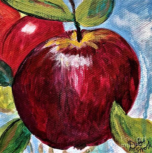 Apple Poster featuring the painting Apple Season by Deb Stroh-Larson