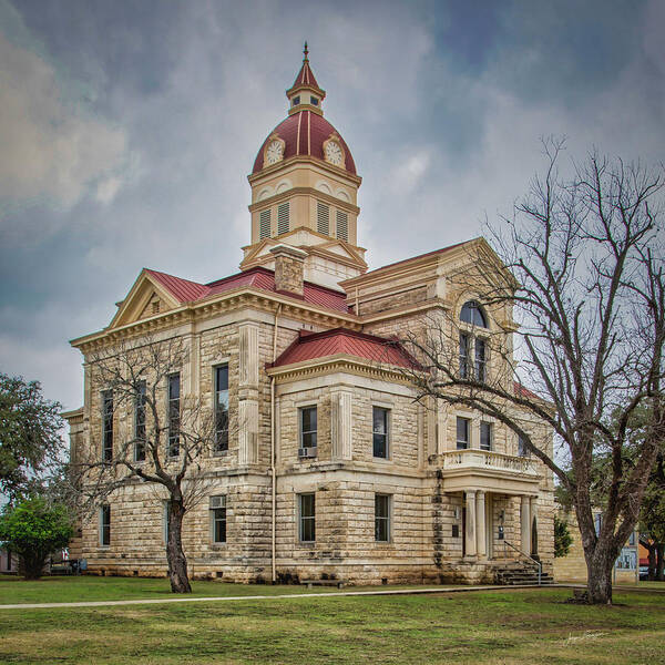 Bandera County Courthouse Poster featuring the photograph Bandera County Courthouse by Jurgen Lorenzen