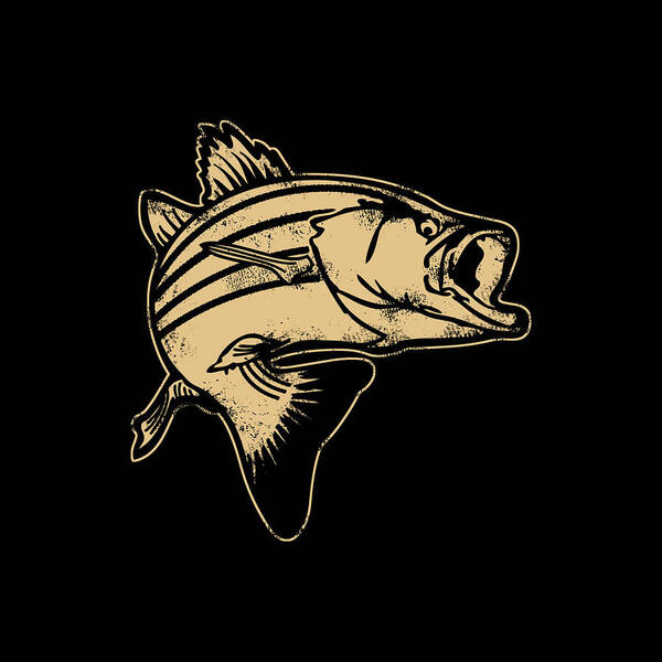 Bass Fish Fishing Fisherman Angler Gift Poster by Jacob Zelazny - Pixels  Merch