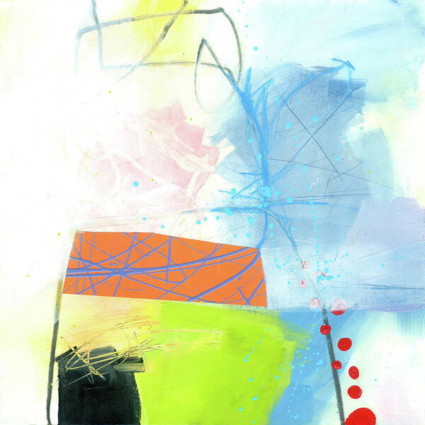 Abstract Art Poster featuring the painting Blizzard #1 by Jane Davies