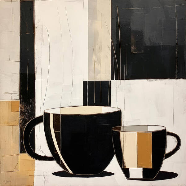 Coffee Poster featuring the painting Coffee Connoisseur's Delight by Lourry Legarde