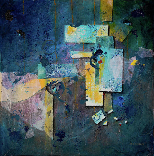 Abstract Poster featuring the painting Connections by Lee Beuther