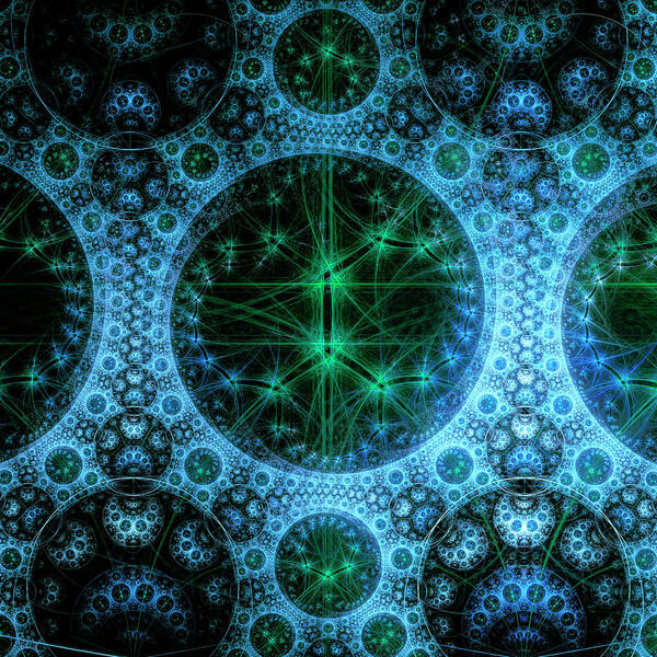 Fractal Poster featuring the digital art Dimensions #2 by Mary Ann Benoit