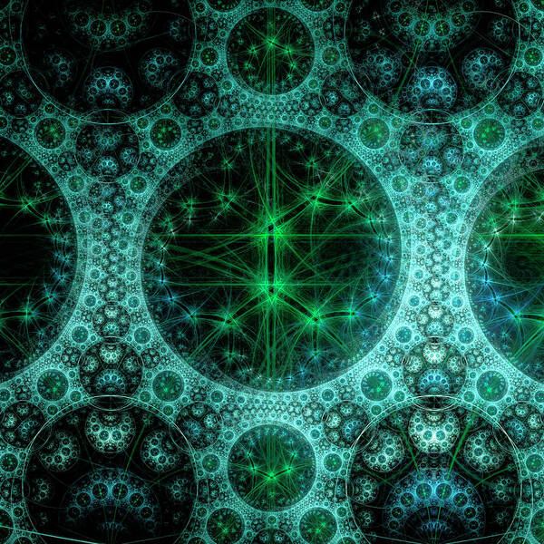 Fractal Poster featuring the digital art Dimensions by Mary Ann Benoit