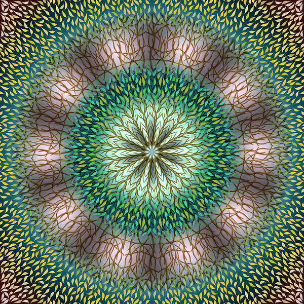 Harmony Mandalas Poster featuring the digital art Ephemeral Beauty by Becky Titus