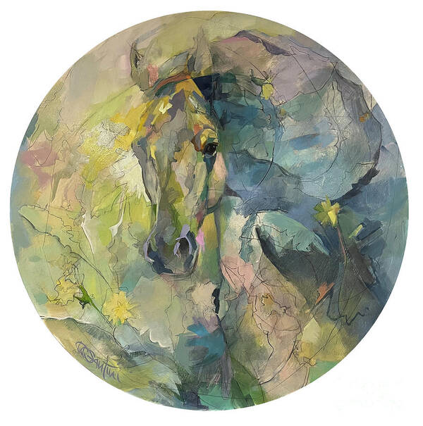 Horse Painting Poster featuring the painting Ether by Kimberly Santini