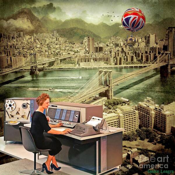 Digital Collage Poster featuring the digital art Everything's Under Control by Janice Leagra