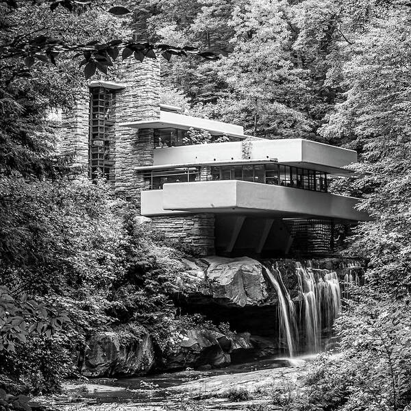 Building Poster featuring the photograph Falling Waters by Louis Dallara