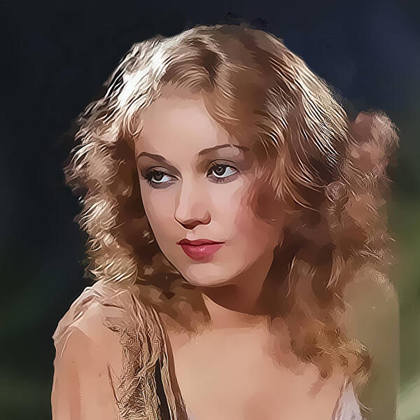 Fay Wray Poster featuring the digital art Fay Wray Painting by Chuck Staley