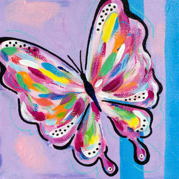 Butterfly Poster featuring the painting Fleeting Memory by Beth Ann Scott
