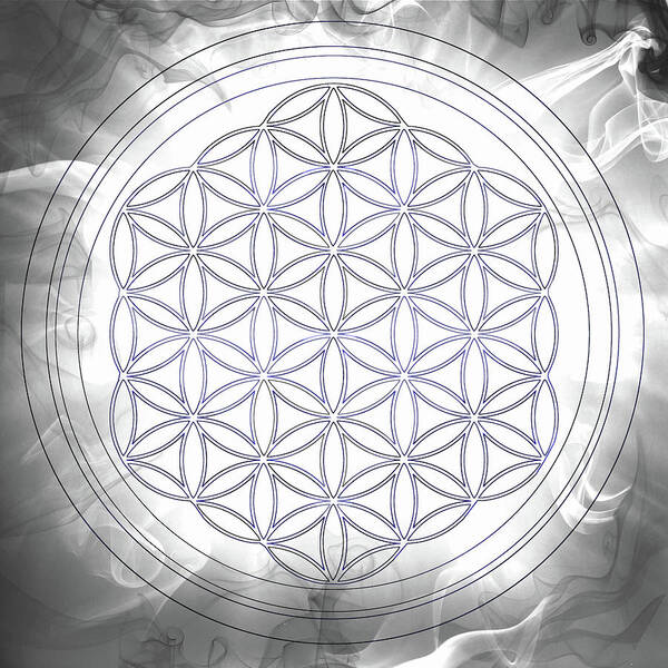 Flower Of Life Poster featuring the digital art Flower of Life_18 by Az Jackson