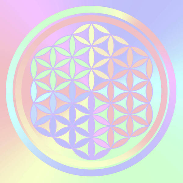 Flower Of Life Poster featuring the digital art Flower Of Life_3 by Az Jackson