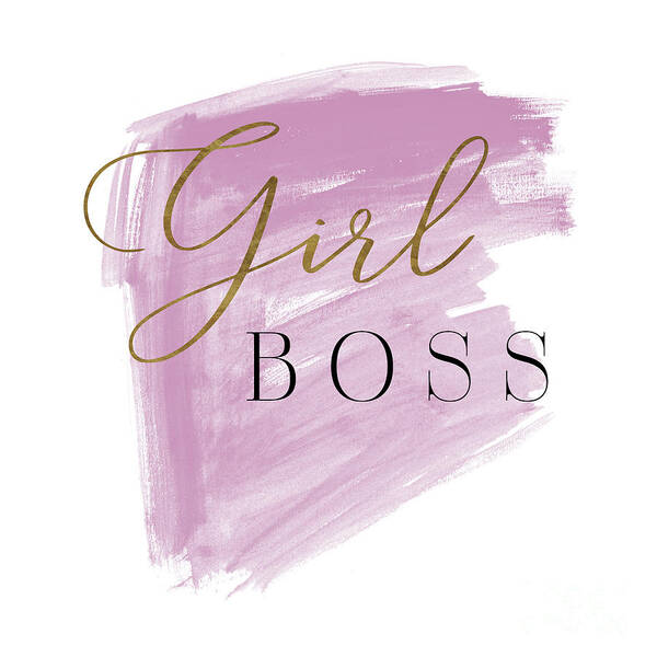 Girl Boss Poster featuring the painting Girl Boss by Mindy Sommers