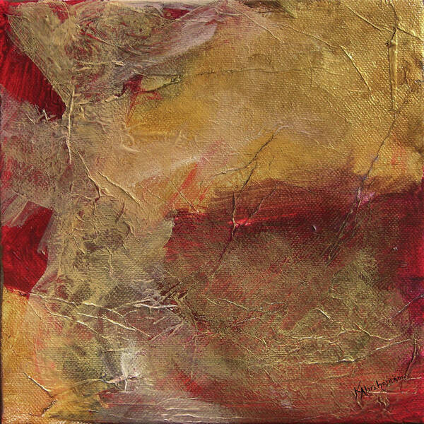 Earthy Poster featuring the painting Golden Ruby by Kristen Abrahamson