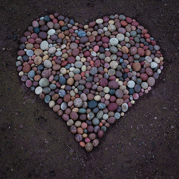  Poster featuring the sculpture Heart Of Stones by Pontus Jansson
