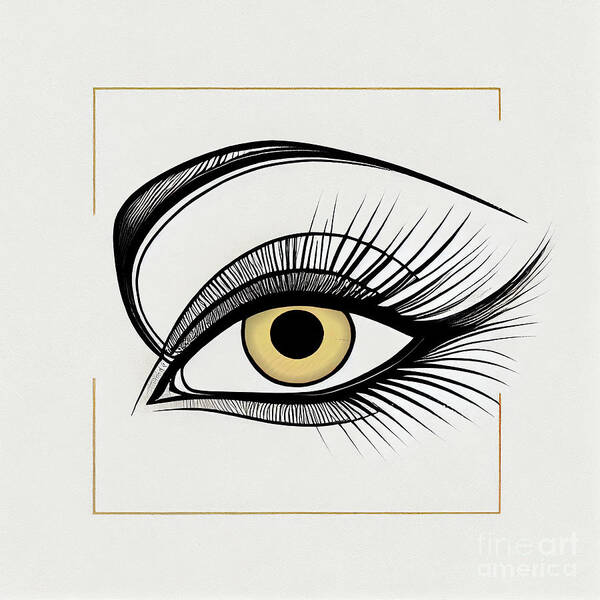 Abstract Eye Poster featuring the painting Inside Vision I by Mindy Sommers