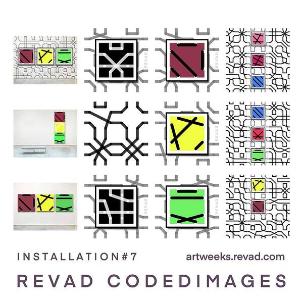 Studio Poster featuring the digital art Installation 7 Artweeks 2022 by Revad Codedimages
