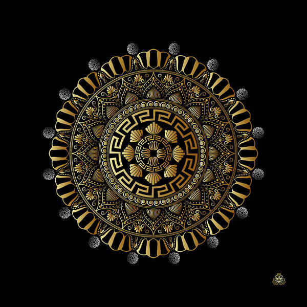 Mandala Poster featuring the digital art Kuklos No 4354 by Alan Bennington