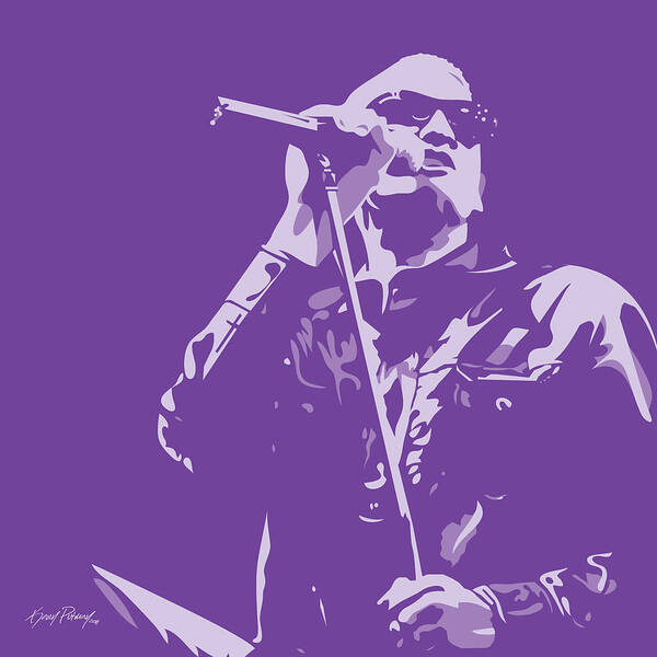 Layne Staley Poster featuring the digital art Layne Staley by Kevin Putman