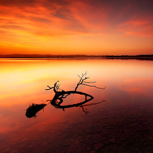 Sunset Poster featuring the photograph Loch Leven Sunset - Perthshire by Grant Glendinning