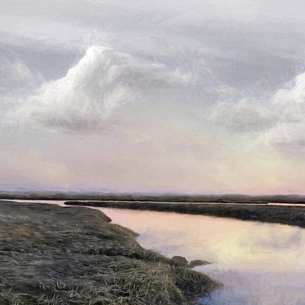 Marsh Poster featuring the photograph Marsh Sunset by Karen Lynch