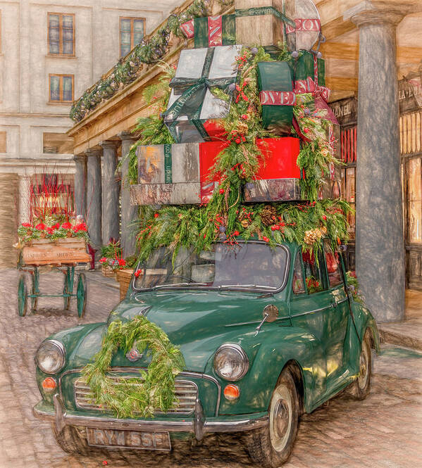Covent Market Poster featuring the photograph Merry Christmas From London by Marcy Wielfaert