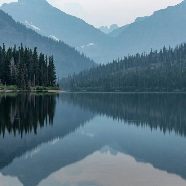 Glacier National Park Poster featuring the photograph Morning Layers by Kelly VanDellen