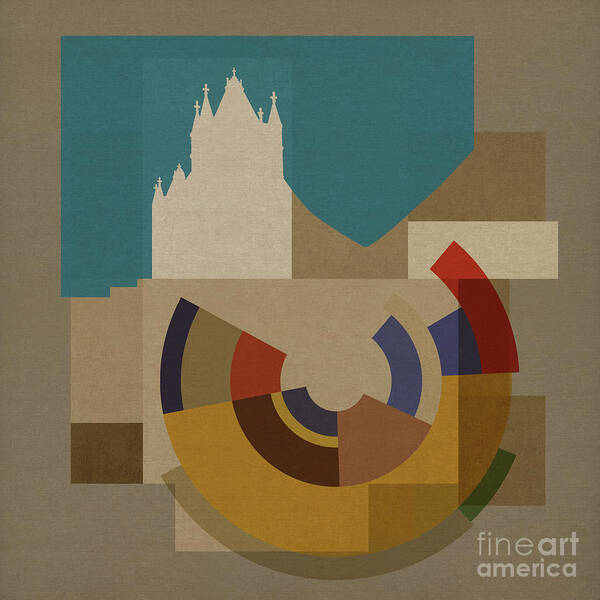 London Poster featuring the mixed media New Capital Square - Tower Bridge by BFA Prints