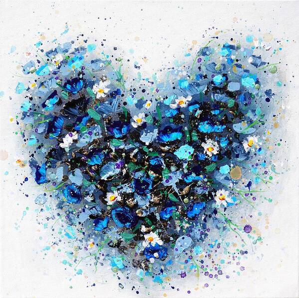 Heart Poster featuring the painting Ocean of Love by Amanda Dagg