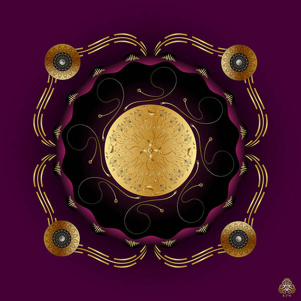 Mandala Poster featuring the digital art Ornativo Vero Circulus No 4203 by Alan Bennington