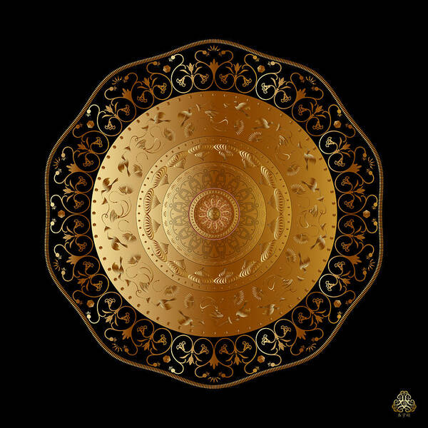 Mandala Poster featuring the digital art Ornativo Vero Circulus No 4204 by Alan Bennington