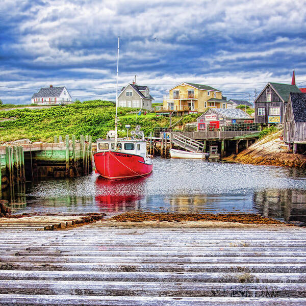 Peggy's Cove Poster featuring the photograph Peggy's Cove in perspective by Tatiana Travelways