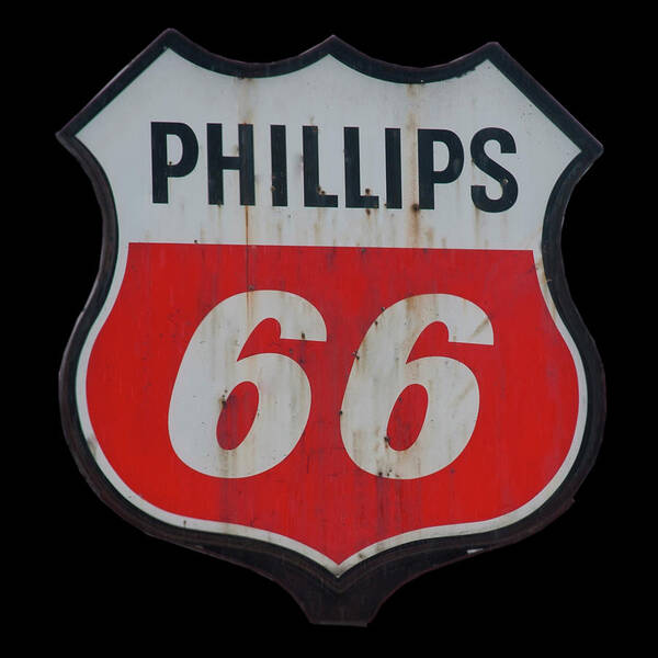 Phillips 66 Sign Poster featuring the photograph Phillips 66 sign by Flees Photos